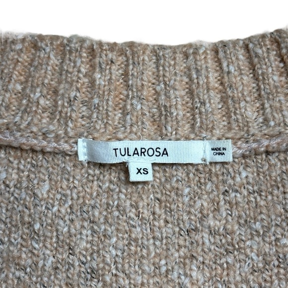 Tularosa x Revolve Lonestar V Neck Sweater in Peach Women’s US XS - Picture 5 of 9